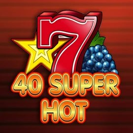 40 Super Hot slot logo by Amusnet Interactive at Qbet Casino