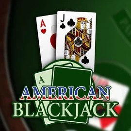 American Blackjack slot logo by Habanero at Qbet Casino