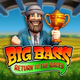 Big Bass Return to the Races logo by Pragmatic Play at Qbet Casino