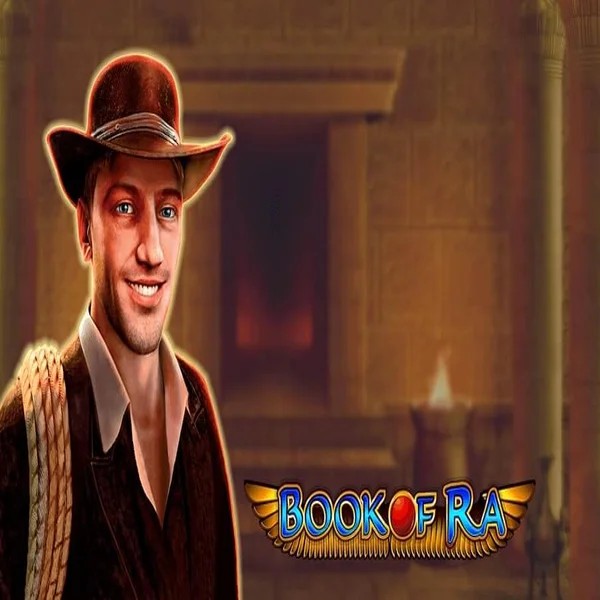 Official Slots logo: Book of Ra by Greentube at Qbet Casino