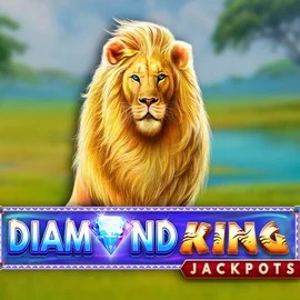 Diamond King Jackpots game by SpinPlay Games – logo hosted on Qbet Casino