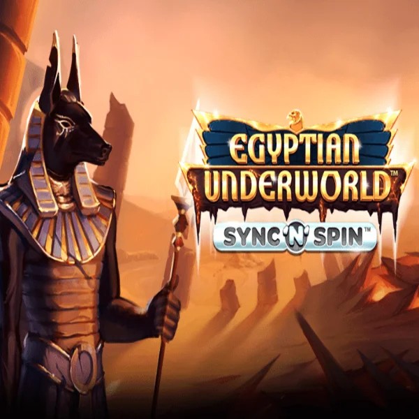 Egyptian Underworld slot logo by Greentube at Qbet Casino