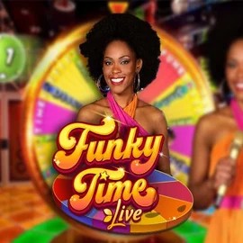 Official Live Casino logo: Funky Time by Evolution at Qbet Casino