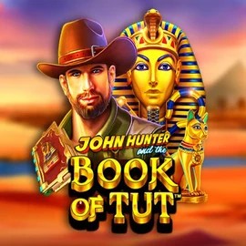John Hunter and the Book of Tut online game logo by Pragmatic Play on qbet-casino.eu