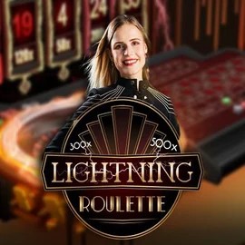 Live Casino logo of Lightning Roulette from Evolution at Qbet Casino