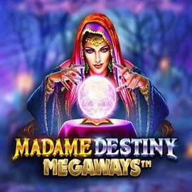 Madame Destiny Megaways slot logo by Pragmatic Play at Qbet Casino