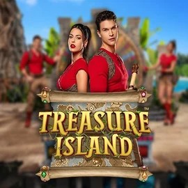 Official Live Casino logo: Treasure Island by Pragmatic Play at Qbet Casino