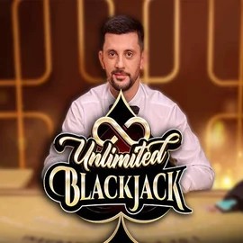 Unlimited Blackjack by Ezugi, showcased at qbet-casino.eu – game logo
