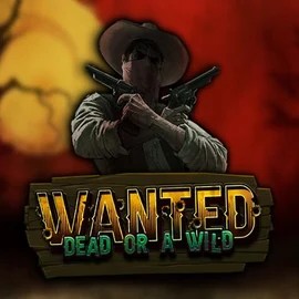 Wanted Dead or a Wild online game logo by Hacksaw Gaming on qbet-casino.eu